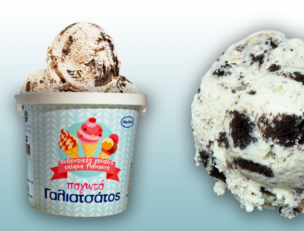 Gelato Biscuits, Cookies and Cream Gelato by Galiatsatos